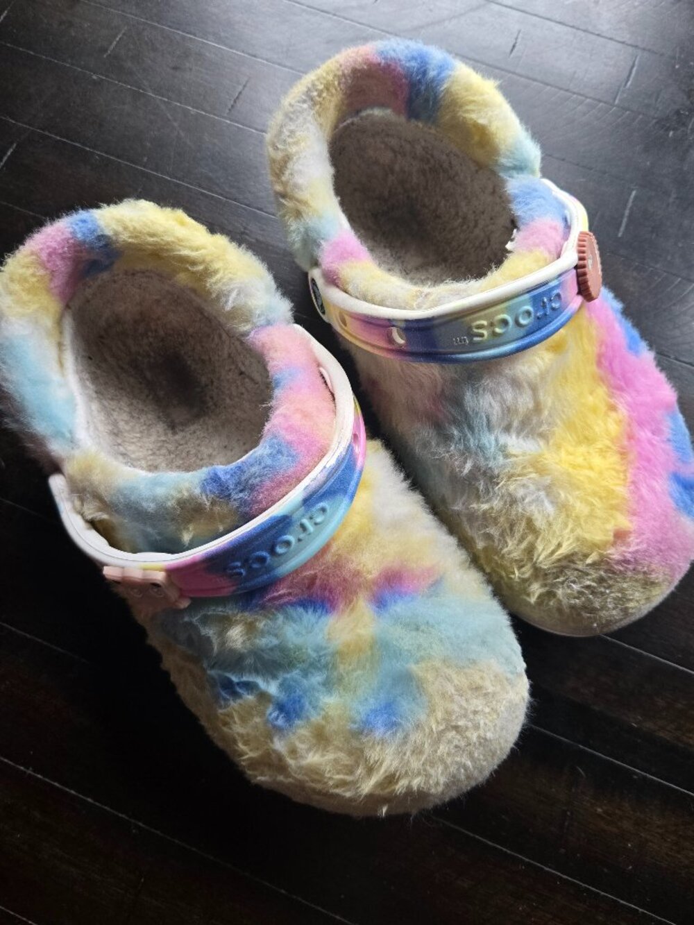 Crocs fur sz 8 womens Big girls 6